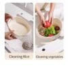 Drilled rice basket