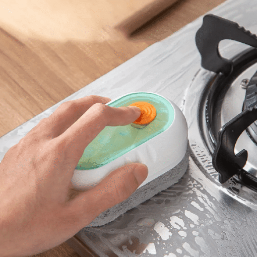 Non Stick Kitchen cleaning  Brush with soap Dispensing - Image 6