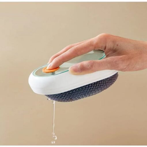 Non Stick Kitchen cleaning  Brush with soap Dispensing - Image 5